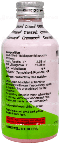 Cremazen Mint Flavour Sugar Free Suspension 170Ml